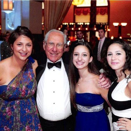 Miriam Moss with her grandpa.